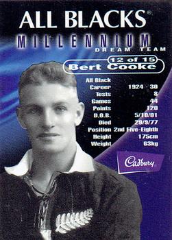 1999 Cadbury Millennium Dream Team #12 Bert Cooke Front